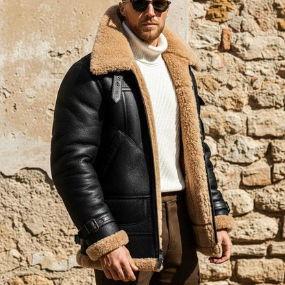 Gentleman Code - Molani | Stilvolle Fliegende Lederjacke Herren