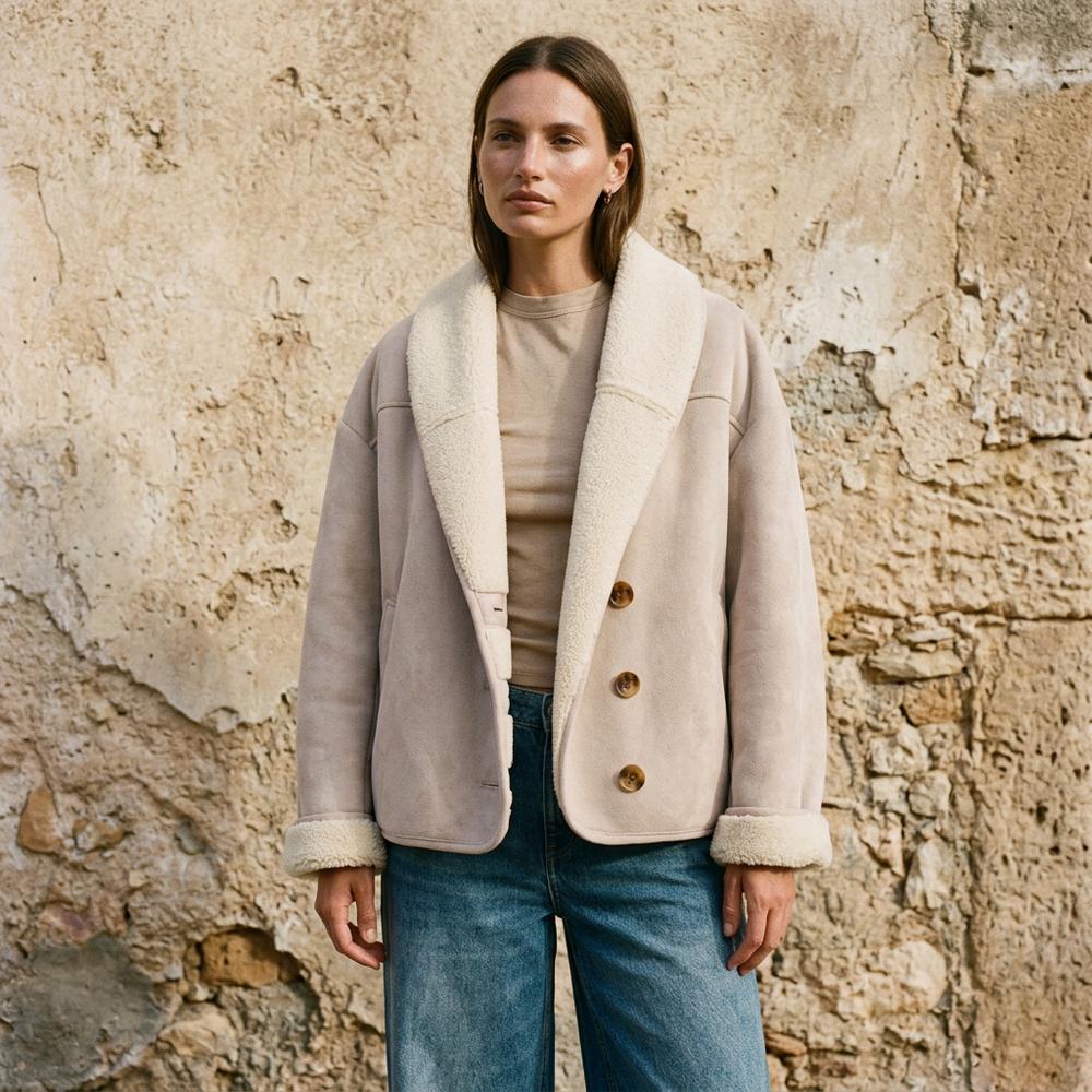Gentleman Code - Rivin | Gefütterte Veloursartige Jacke Damen