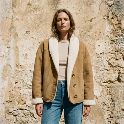 Gentleman Code - Rivin | Gefütterte Veloursartige Jacke Damen