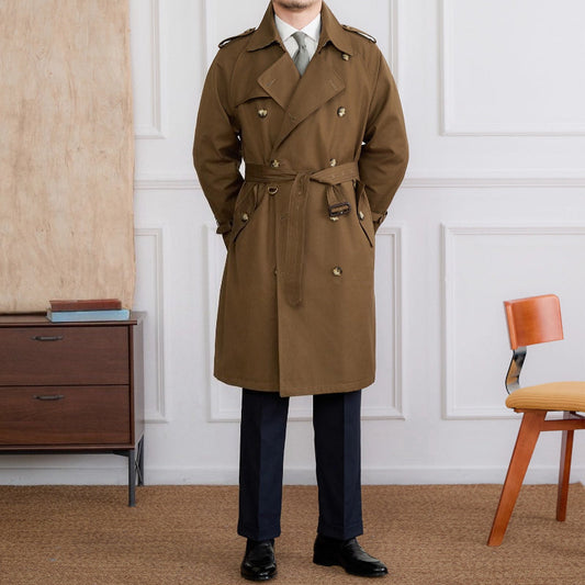 Kelen  Doppelreihiger langer Trenchcoat