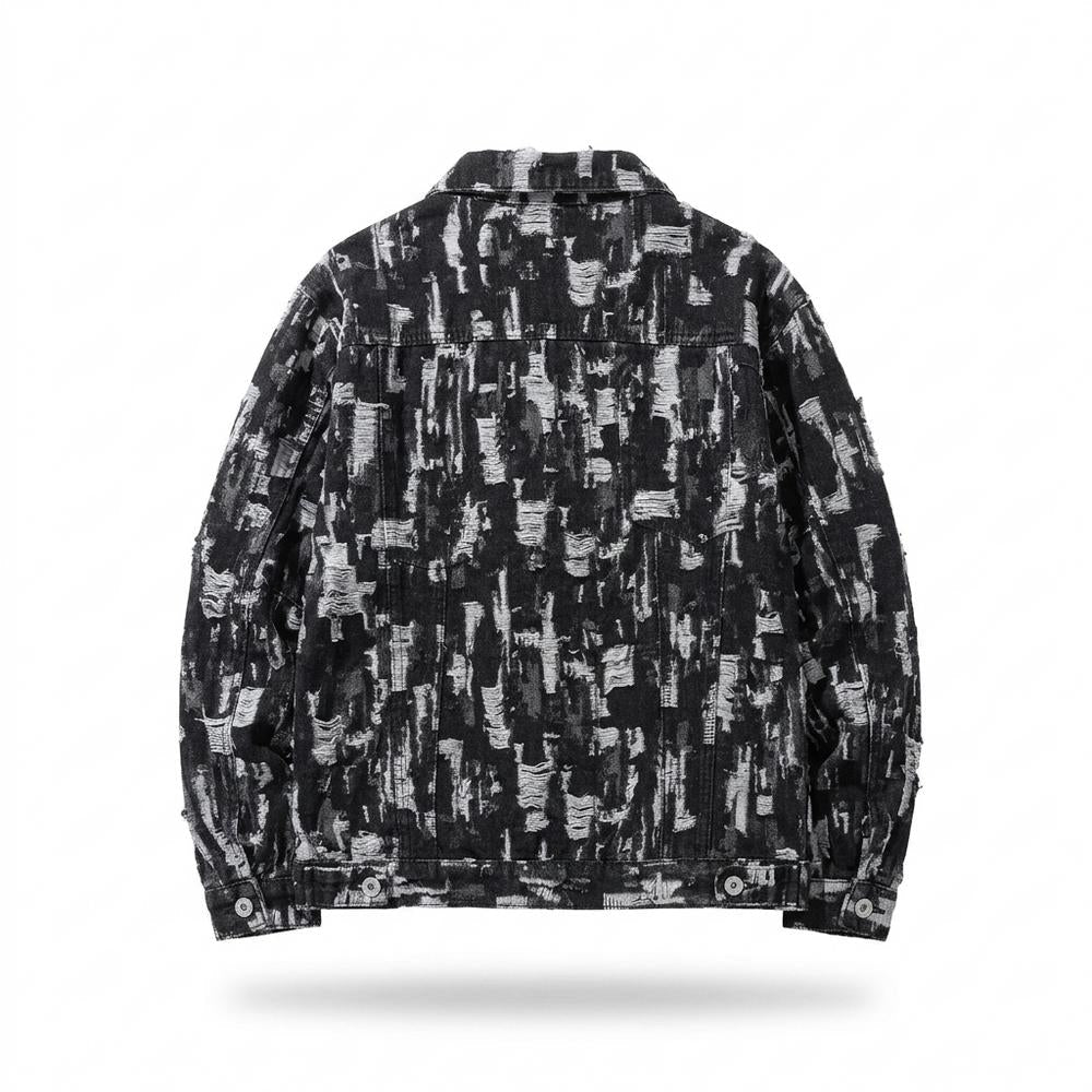 Gentleman Code - Nutos | Gemustert Geknöpft Jacke Herren