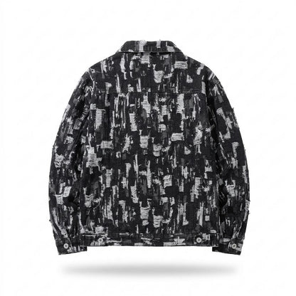 Gentleman Code - Nutos | Gemustert Geknöpft Jacke Herren