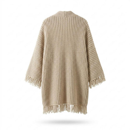 Gentleman Code - Augol | Langgeschnittener Grobstrick Cardigan Damen
