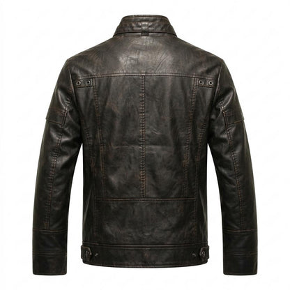 Gentleman Code - Lonim | Tailliert Gesteppt Lederjacke Herren