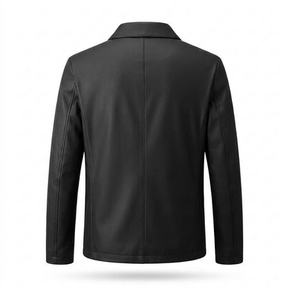Gentleman Code - Rirot | Klassisch Glatt Lederjacke Herren
