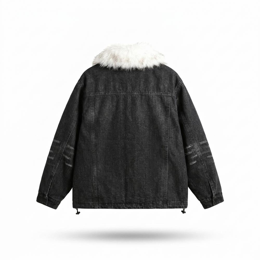 Gentleman Code - Sozal | Pelzbesetzt Gewaschen Jacke Unisex