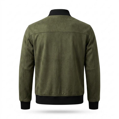 Gentleman Code - Mewat | Geknöpfte Langärmelige Wildleder-Jacke Herren