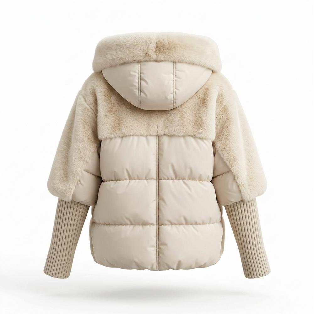 Gentleman Code - Temam | Gefütterte Material-Mix Jacke Damen