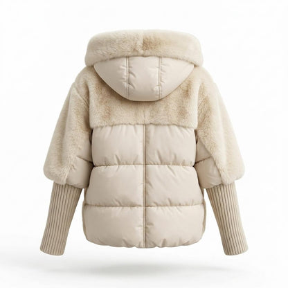 Gentleman Code - Temam | Gefütterte Material-Mix Jacke Damen
