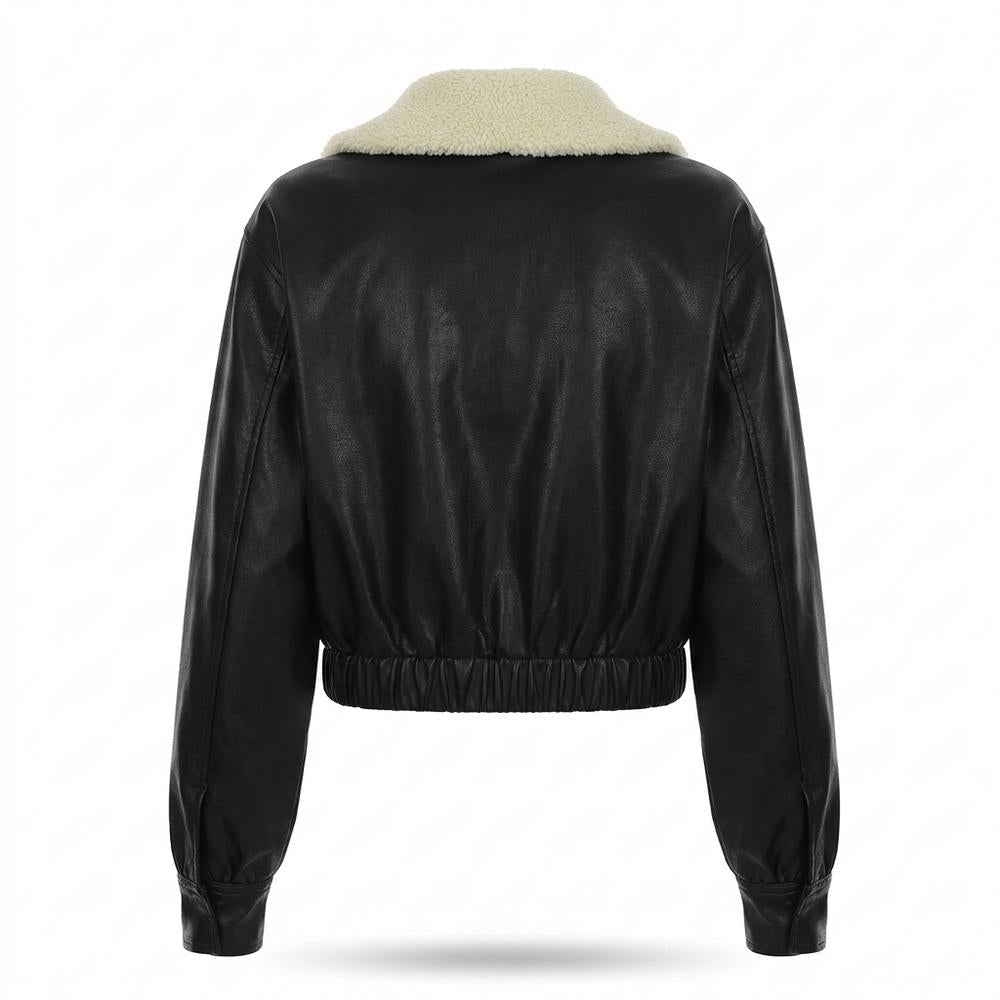 Gentleman Code - Sanak | Gefütterte Taillierte Lederjacke Damen