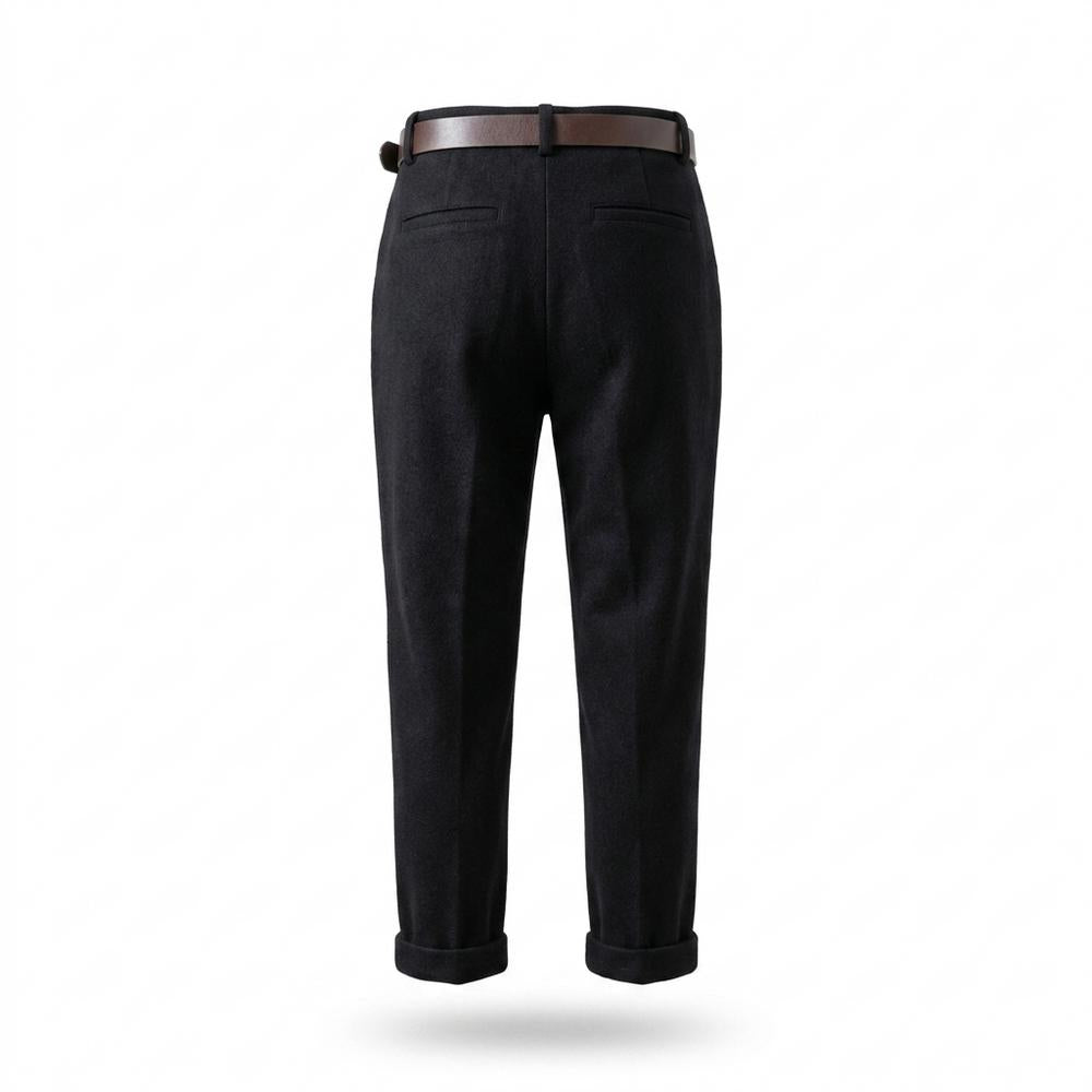 Gentleman Code - Vogal | Plissiert Hochgeschnitten Hose Damen