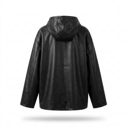 Gentleman Code - Zuzak | Weitgeschnittener Leder Hoodie Unisex