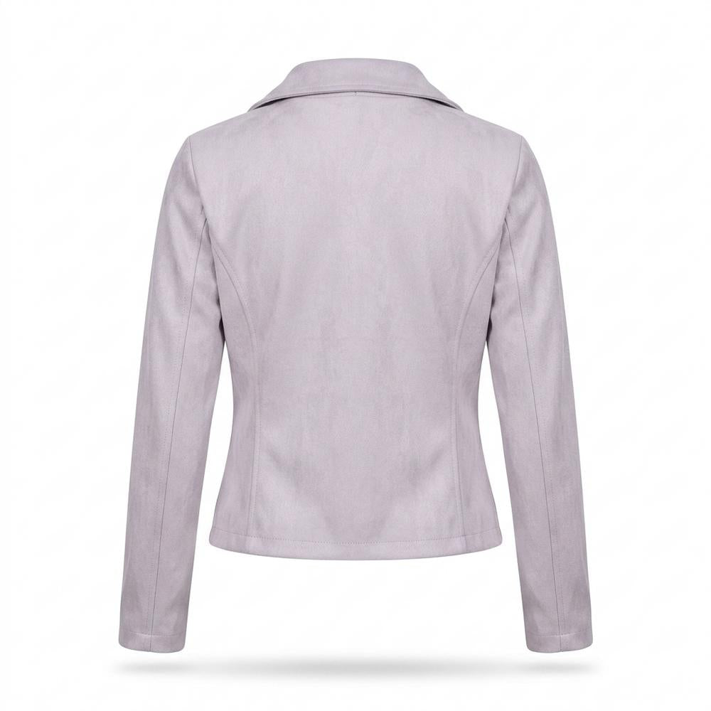 Gentleman Code - Dasiv | Tailliert Asymmetrisch Wildleder-Jacke Damen