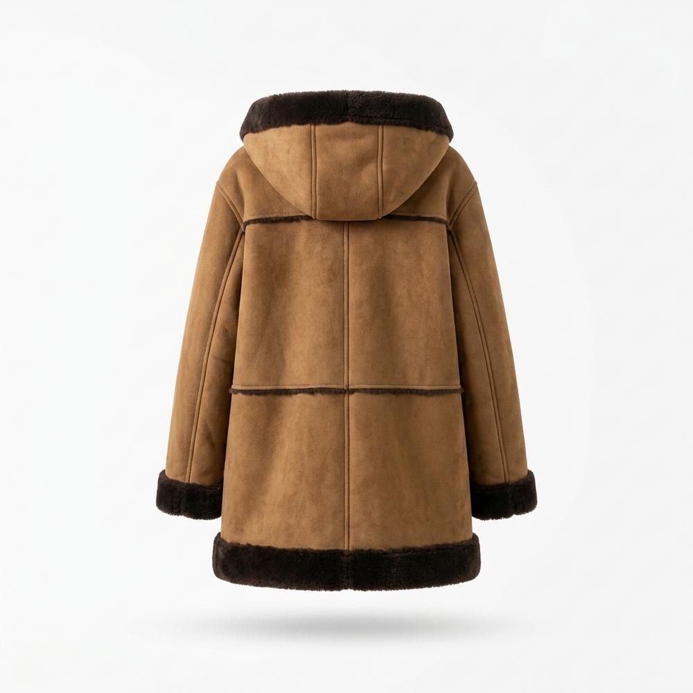 Gentleman Code - Zosel | Gefütterter Veloursartiger Mantel Damen