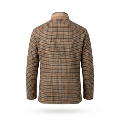 Gentleman Code - Lafel | Kariert Gestrickt Jacke Herren