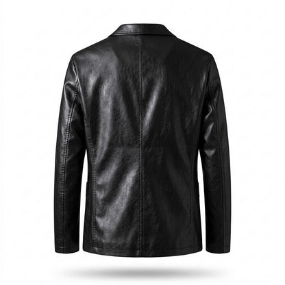 Gentleman Code - Dapit | Gefüttert Geknöpft Lederjacke Herren