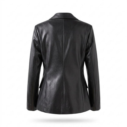 Gentleman Code - Zalek | Tailliert Glatt Lederjacke Damen