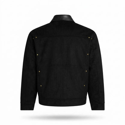 Gentleman Code - Loben | Nietenbesetzt Strukturiert Jacke Herren