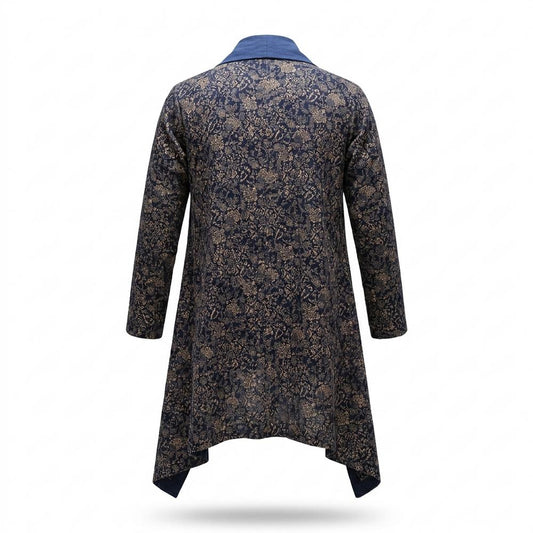 Gentleman Code - Zepor | Asymmetrisch Gemustert Cardigan Damen