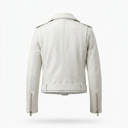 Gentleman Code - Zamer | Asymmetrisch Gegürtet Lederjacke Damen