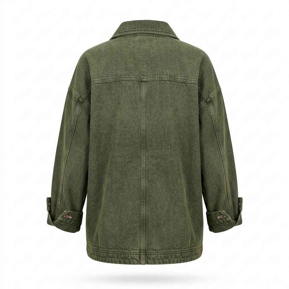 Gentleman Code - Suvin | Kastig Geschnittene Baumwoll Jacke Damen