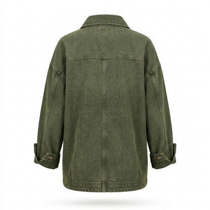 Gentleman Code - Suvin | Kastig Geschnittene Baumwoll Jacke Damen