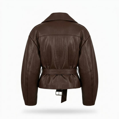 Gentleman Code - Nozan | Asymmetrische Gegürtete Jacke Damen
