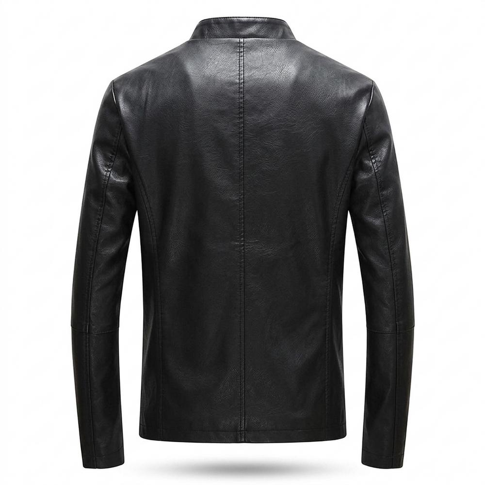 Gentleman Code - Risil | Langärmelig Tailliert Lederjacke Herren