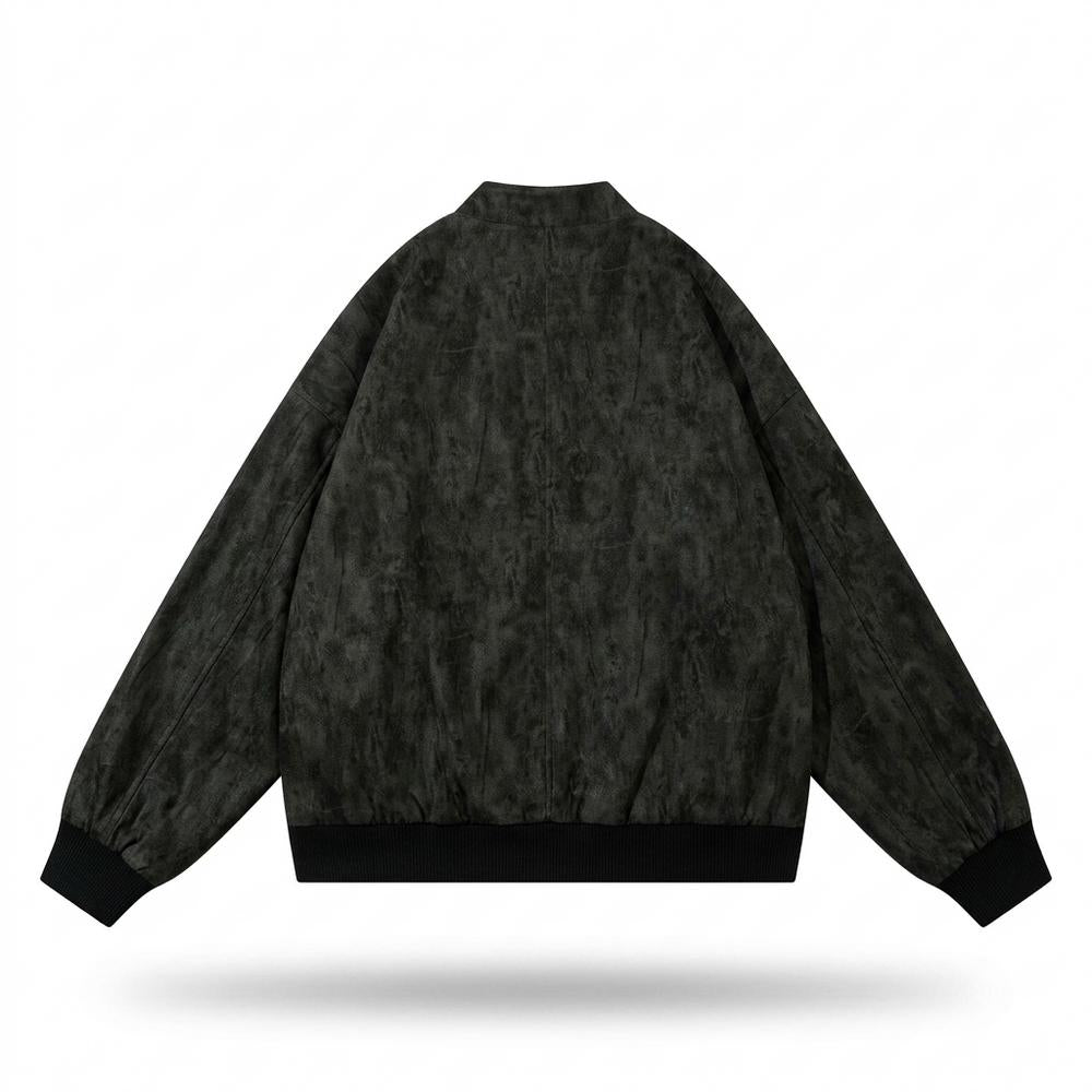 Gentleman Code - Soser | Strukturiert Bedruckt Wildleder-Jacke Unisex