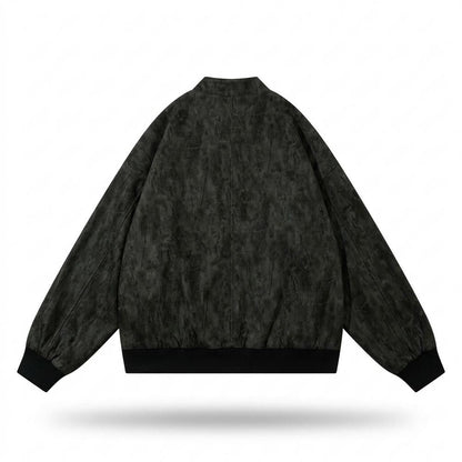 Gentleman Code - Soser | Strukturiert Bedruckt Wildleder-Jacke Unisex
