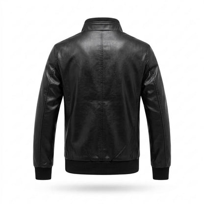 Gentleman Code - Vunor | Gefüttert Reißverschluss Lederjacke Herren