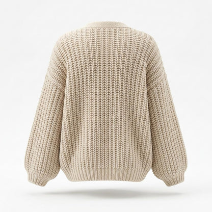 Gentleman Code - Yotot | Grob Gestrickte Strickjacke Damen