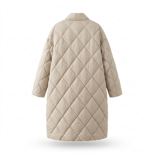 Gentleman Code - Verak | Gesteppt Lang Mantel Damen