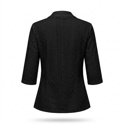 Gentleman Code - Mabus | Tailliertes Lochgemustertes Sakko Damen