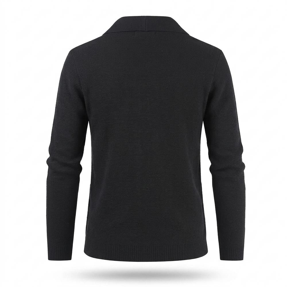 Gentleman Code - Ronuk | Strukturiert Geknöpft Cardigan Herren