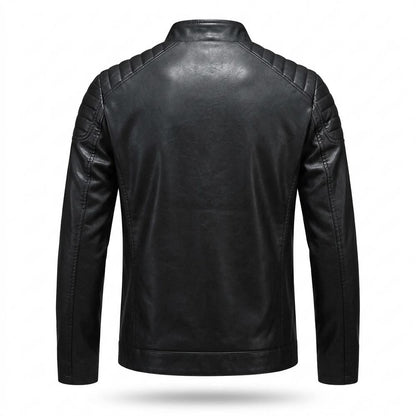 Gentleman Code - Kidik | Gesteppt Tailliert Lederjacke Herren