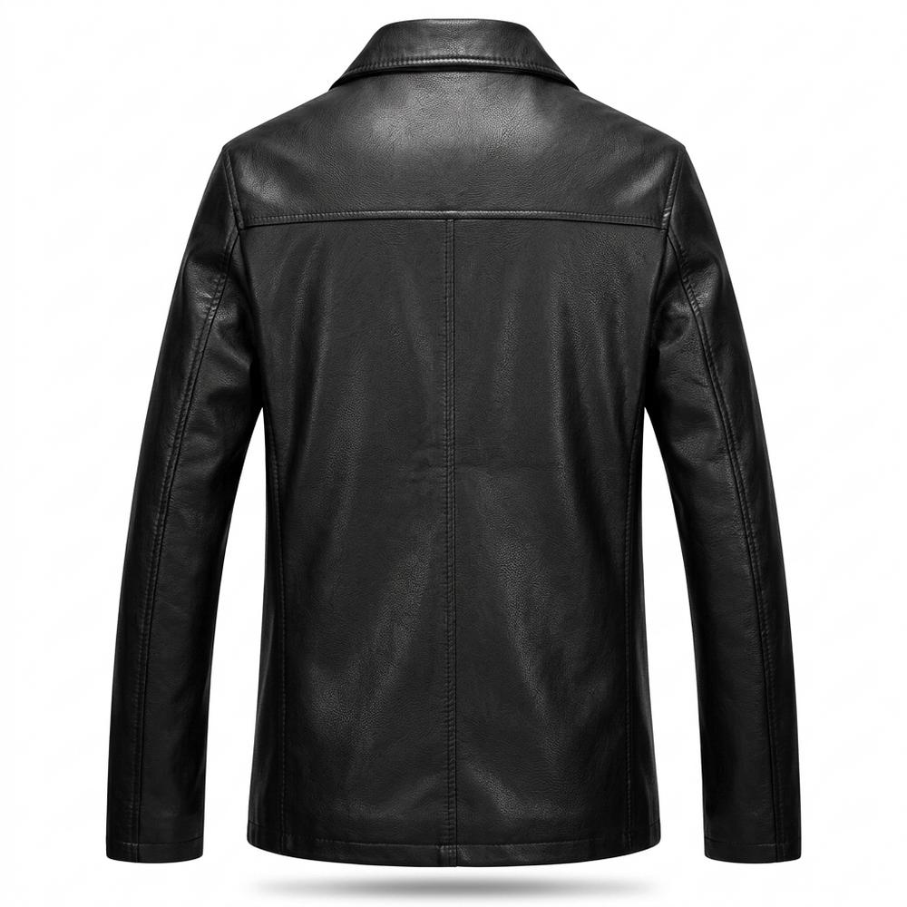 Gentleman Code - Sukil | Geknöpft Gefüttert Lederjacke Herren