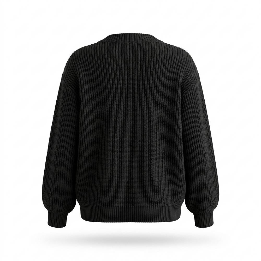 Gentleman Code - Larir | Gerippte Langärmlige Strickjacke Damen