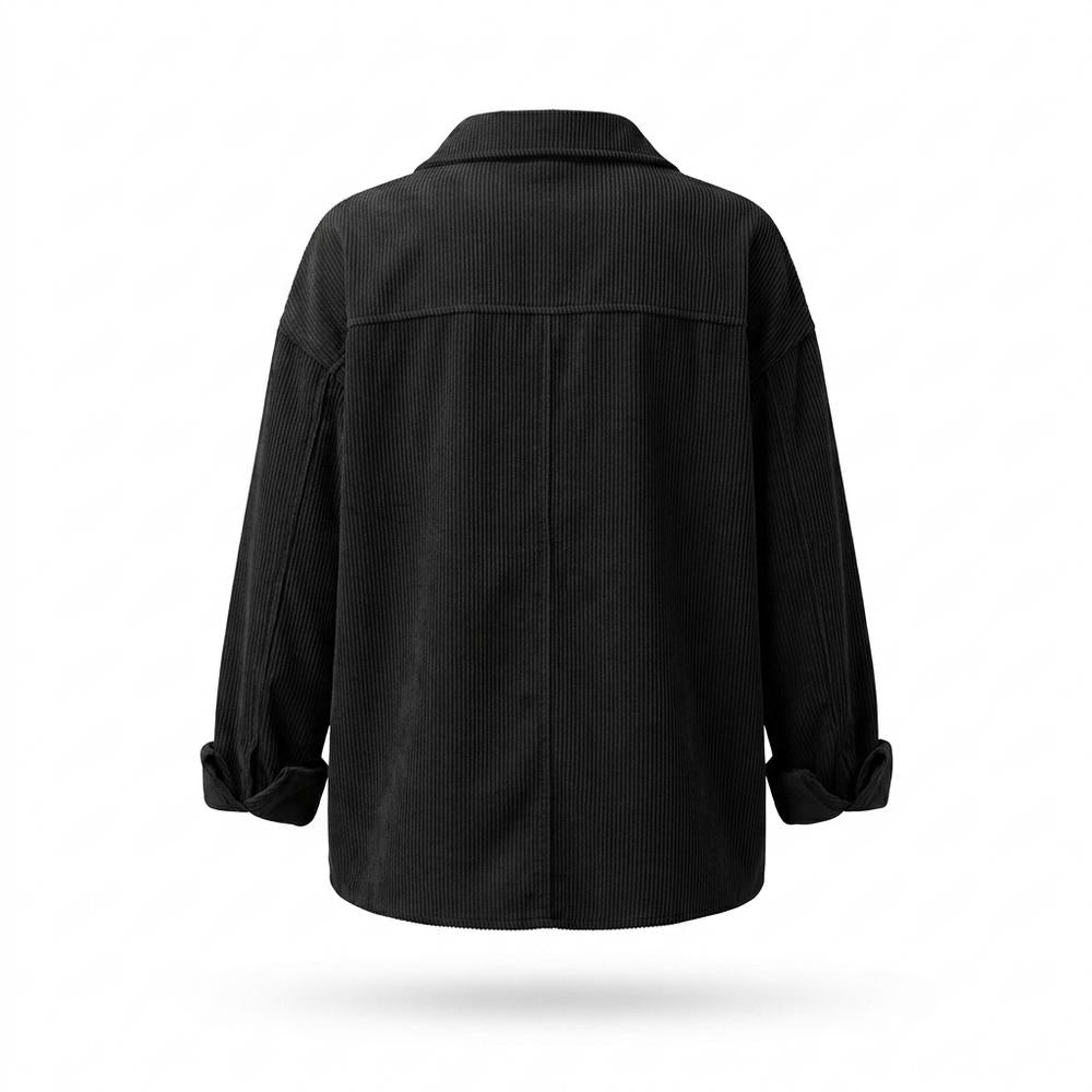Gentleman Code - Nusav | Gerippt Geknöpft Jacke Damen