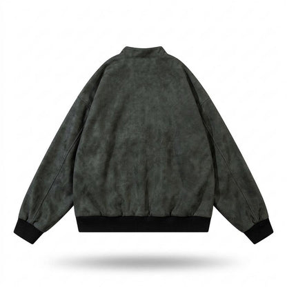 Gentleman Code - Yolun | Bestickt Kastig Wildleder-Jacke Unisex