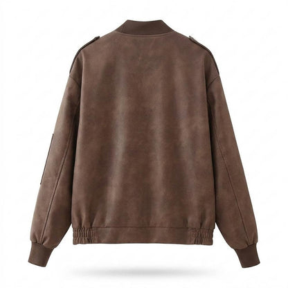 Gentleman Code - Tumev | Gefütterte Locker Geschnittene Wildleder-Jacke Unisex