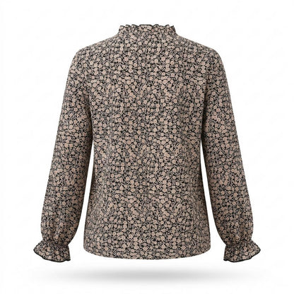 Gentleman Code - Korok | Geblümte Langärmlige Bluse Damen