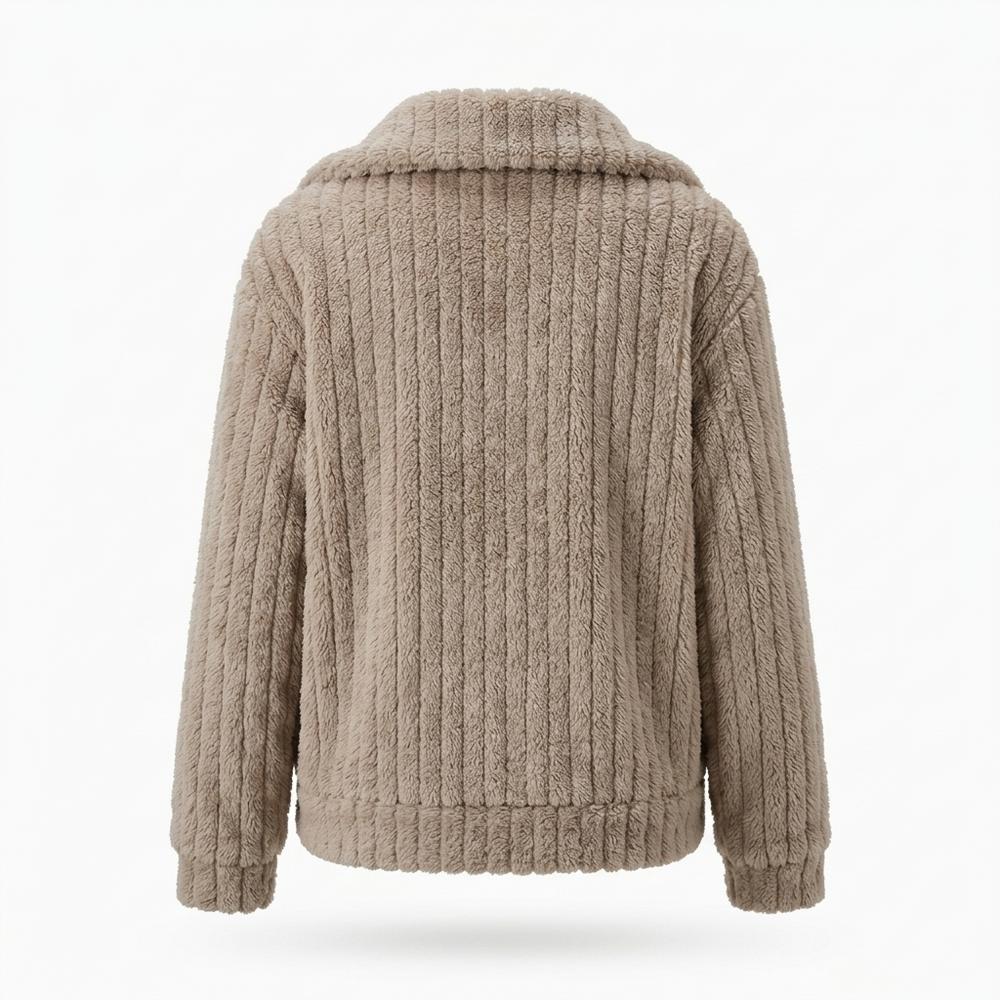 Gentleman Code - Datus | Gerippt Flauschig Jacke Damen