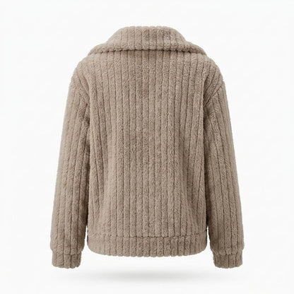 Gentleman Code - Datus | Gerippt Flauschig Jacke Damen
