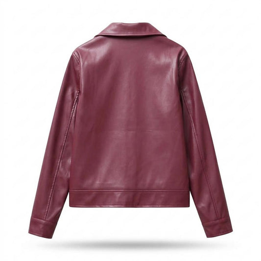 Gentleman Code - Nuhas | Glatt Gefüttert Lederjacke Unisex