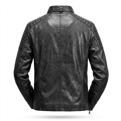 Gentleman Code - Varel | Gesteppt Gefüttert Lederjacke Herren