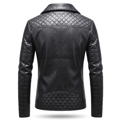 Gentleman Code - Risin | Gesteppt Gefüttert Lederjacke Herren