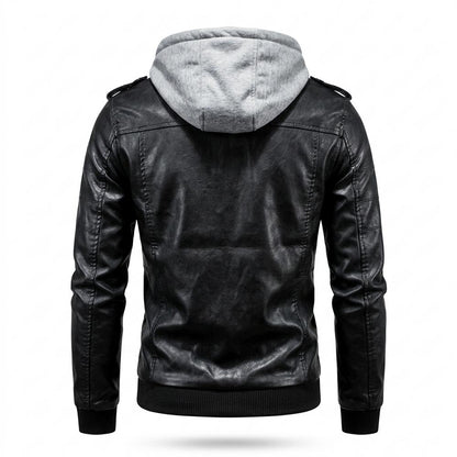 Gentleman Code - Lehom | Gefütterte Gesteppte Lederjacke Herren