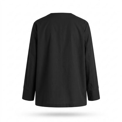 Gentleman Code - Kakuk | Kragenlos Geknöpft Jacke Damen