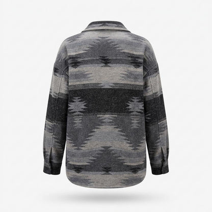 Gentleman Code - Tetot | Gemustert Geknöpft Jacke Damen